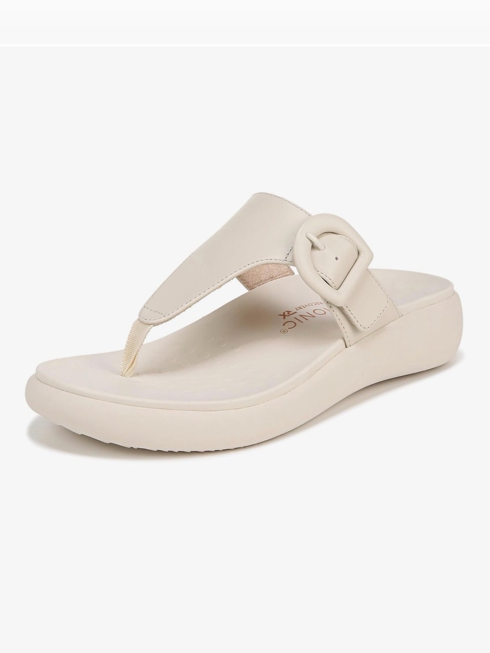 Vionic Activate Recovery Sandal | Cream, Women’s 8.5 Wide